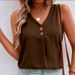 Aria Basics Aria Basics European And American 2023 Spring/Summer New Cross-Border Women's Solid Color Casual Simple Camisole Top_ecoleips.com