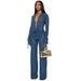 Women's Clothing Women's Sexy Mesh Tulle Top And Slim Fit Trousers Set Long Sleeved Neck Tie Up Style Clothing_ecoleips.com