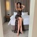 European And American Women's Clothing New Fashion Trend Leopard Print Slit Pleated Waist Slimming Dress_ecoleips.com