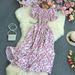 2026 New Fashion Summer Flower Print Long Dress Women Vintage Slash Neck Ruched Chest A Line Sundress Party Vestidos_ecoleips.com