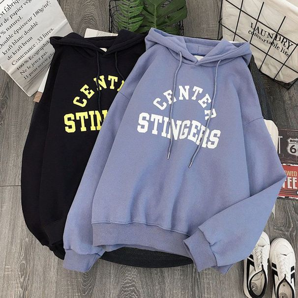 Plus-size Women's Sweatshirt, Loose Fit, Casual Style, Autumn And Winter Korean Version, Fleece-lined, Thickened,_ecoleips.com