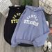 Plus-size Women's Sweatshirt, Loose Fit, Casual Style, Autumn And Winter Korean Version, Fleece-lined, Thickened,_ecoleips.com
