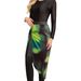 Women's Clothing New Conservative Swimsuit Three Piece Suit Fashionable Tie Dye Print With Tulle Skirt_ecoleips.com