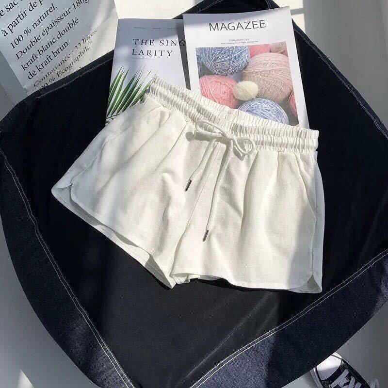 Women's High Waisted Athletic Shorts Elastic Waist Loose Casual Style Suitable for Outerwear Wide Leg Pants Loungewear Sleepwear Summer 2026 New_ecoleips.com