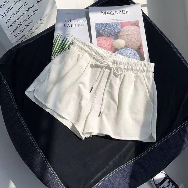 Women's High Waisted Athletic Shorts Elastic Waist Loose Casual Style Suitable for Outerwear Wide Leg Pants Loungewear Sleepwear Summer 2026 New_ecoleips.com