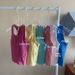 Pink Lychee Red Women's Short Gathered High Elastic Skin-Friendly Yoga Fitness Sports Camisole Tank Top For Outerwear_ecoleips.com