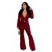 Spring Summer Women's Lace Top And Pants Two Piece Set Long Sleeved Hollow Out Cardigan Tie Waist American Style_ecoleips.com