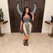 Women's Clothing Women's Sexy Straight Leg Python Pattern Digital Print Seven Point Shorts For Formal & Casual For Women_ecoleips.com