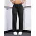 Women's Stretch Washed Denim Straight Leg Jeans With Drawstring Waist - Comfortable Casual Blue Jeans For Everyday Wear_ecoleips.com