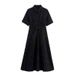 2026 Summer New Women's European And American Style Elegant Fashionable Short-Sleeve Hollow Embroidered Dress_ecoleips.com