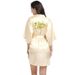 Aria Basics Cross-border Women's Untwisted Satin Robe, Solid Color, Smooth, Summer Thin, Sexy Short Cardigan Robe_ecoleips.com