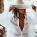 Women's Floral Lace Bell Sleeve Beach Cover-Up – Lightweight Sun Protection Shirt, Breezy Tunic, Swimwear Outerwear_ecoleips.com