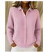Women's Button Down Knitted Cardigan Coat Solid Color Casual Fashion Sweater Autumn Winter New_ecoleips.com