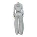 Women's Clothing Women's Casual Loose Two Piece Set Style Rope Tie Up Hooded Top Wide Leg Trousers For Formal & Casual_ecoleips.com