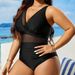 Women's Split Large Bikini Tight Sexy Solid Color Swimsuit_ecoleips.com