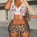 Women's Clothing Women's Sexy Sequined Leopard Print Shorts Style Tight Fitting Casual Pants Versatile Winter_ecoleips.com