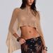 Women's Hollow out See through One Piece Knitted Sweater European American Style Multiple Wearing Methods Vacation Beach Cover up Shawl Top_ecoleips.com
