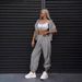 Street Women's Fashion Long Sleeve Line Sweater Pants Sports Suit Casual Two-piece Women's_ecoleips.com