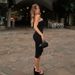 Sleeveless Solid Color Bodycon Jumpsuit For Women - Sexy Backless Tube Top Romper With High Waist & Mid-Calf Length_ecoleips.com