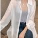 Versatile Ice Silk Sun-Protective Clothing For Women: Summer Black Pearl-Fluorescent Sand-Color Sun-Protective Shirt Wit_ecoleips.com
