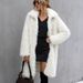 Women's Clothing Autumn And Winter Imitation Fur Plush Lapel Warm Long Coat_ecoleips.com