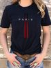 Casual White Patterned T-shirt Print, Short Sleeved Round Neck 100% Cotton T-shirt Top-2_ecoleips.com