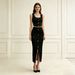 Summer New Women's Knitted Two Piece Set Sleeveless Short Vest Slit Max Skirt Slimming Cross Border Exclusive_ecoleips.com