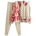 European fashion slim fit knitted suits for women fashionable women's clothing three piece suit temperament trendy_ecoleips.com