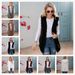 Women's Longline Hooded Fleece Vest Coat - Soft Plush Outerwear For Autumn & Winter - Wine Red - Sizes S-5XL_ecoleips.com