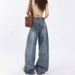 Retro High-waisted Wide-leg Jeans For Women, 2026 New Style, Loose Fit, Slimming, Casual, Drapey, Straight-leg,_ecoleips.com