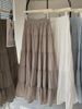New High Waist A-Line Skirt – Flowy Ballet Puff Dress For Women, Breathable Polyester Tiered Midi Skirt_ecoleips.com