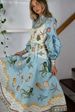 Women's Clothing Fashionable Linen Baby Collar Cardigan Big Swing Dress_ecoleips.com