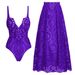 Women's One Piece Swimsuit Deep V Neck Push up Backless Long Overdress European American Style Factory Made Cross Border New_ecoleips.com