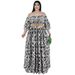 Women's Clothing Plus Size Women's Long Dress Style Autumn Fashion With Full Skirt And Belt For Formal & Casual For Women_ecoleips.com