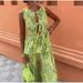Women's Clothing Fashion Printed Round Neck Sleeveless Lace Up Vest Top Casual Street Style Trousers Suit_ecoleips.com
