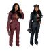 New Stretch Leather Pants And Jacket Set Stretch PU Leather Pantsuit – Retro Biker Jacket & Slim Fit Trousers Set_ecoleips.com