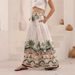 Women's Clothing Boho Printed Palazzo Pants – Flowy Wide-Leg Trousers For Women (White, S-XL)_ecoleips.com