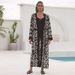 Sexy Beach Cover Up – 100% Cotton Rayon Printed Kimono Wrap Dress, Lightweight Sun Protection Swimwear Cover Up For Women, Vacation Resort Wear_ecoleips.com