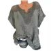 2020 Hot Sale European And American Fashion Women's Lace V-neck Embroidered Short Sleeve Batwing_ecoleips.com