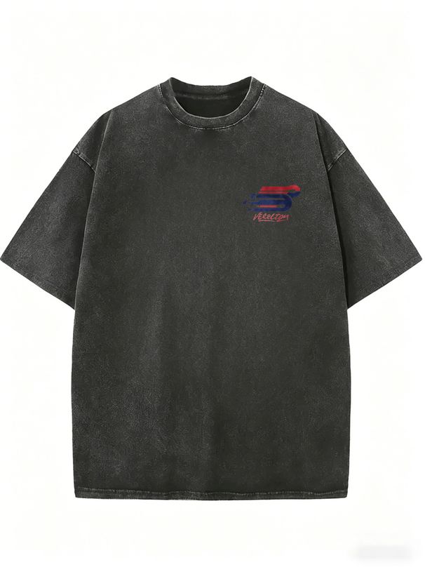 Wash Women Short Sleeve Shirt, Baggy Silhouette Plain Cotton Tee, Comfy Daily Wear Blouse For Lazy Days, Travel And Friend Meetups_ecoleips.com