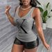 Sexy Halter Neck Off-Shoulder Bodysuit for Women Mesh See through Slim Fit Top Hot Selling Item_ecoleips.com