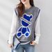 Women's Clothing Vest Waistcoat Versatile Knitted Vest Women's Outer Wear Round Neck Vest_ecoleips.com