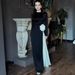 Women's Clothing Spring Slim Fit Women's Modest Abaya Dress Long Dress Large Floral Color Block Black White Style Muslim Fashion_ecoleips.com