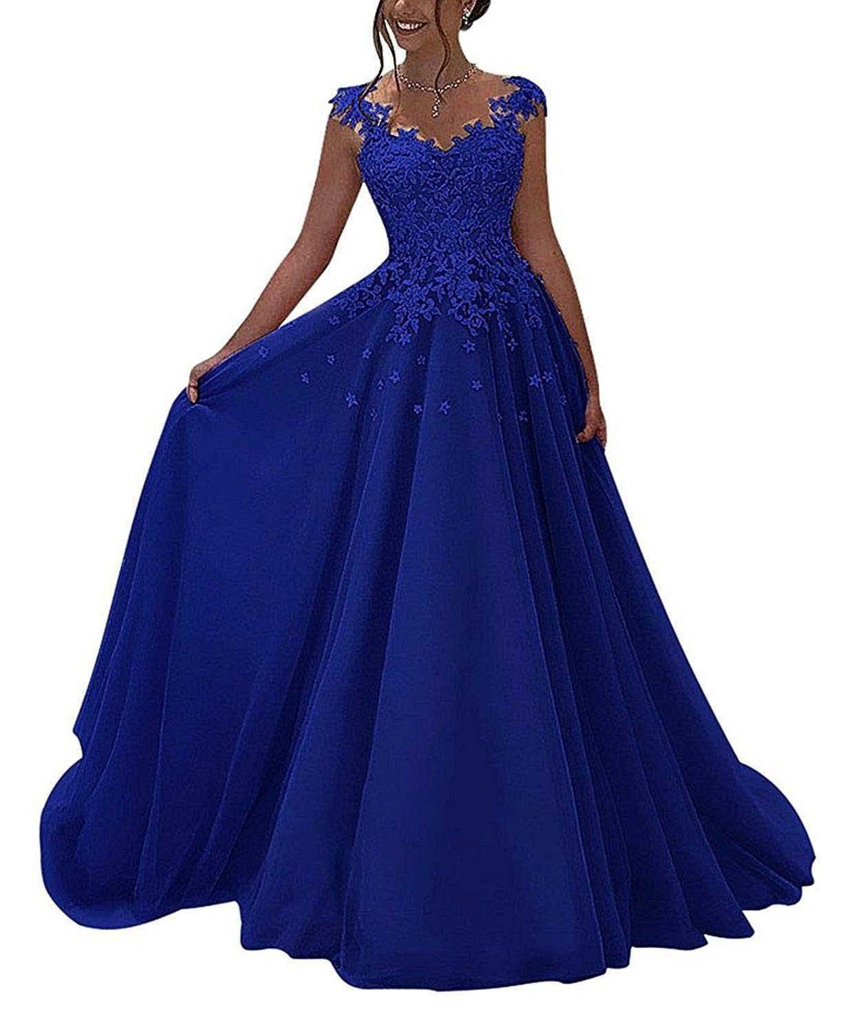 Women's Lace Suspender Ball Gown - Light Luxury Evening Dress For Birthday Parties & Formal Events_ecoleips.com