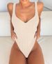 European And American Style Women's One Piece Swimsuit Solid Color Underwire Push Up Sexy Swimwear 2019 9298_ecoleips.com