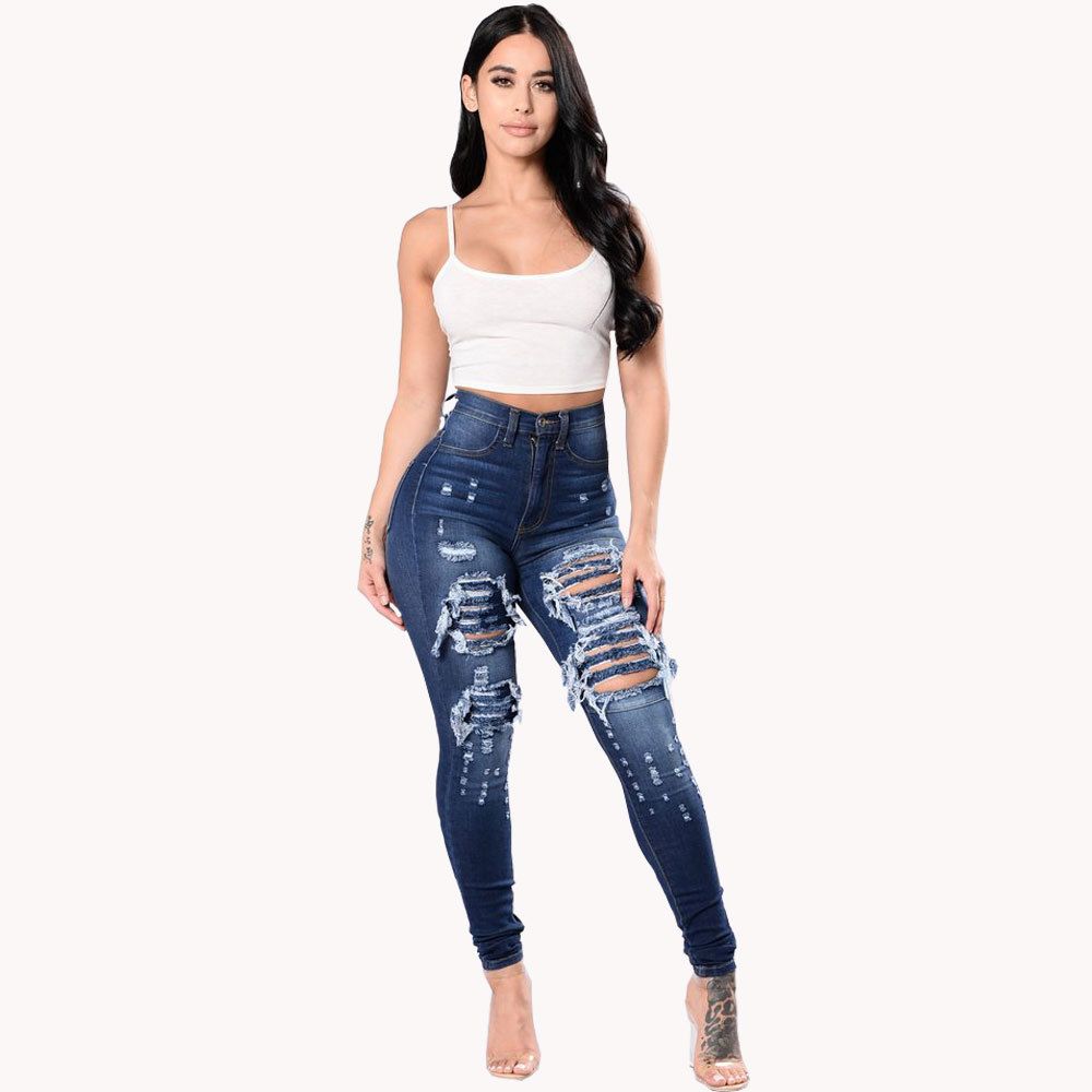 Women's Clothing Denim Pencil Pants Women's Trousers_ecoleips.com