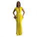 Women's Clothing Sexy Dress With Solid Color_ecoleips.com