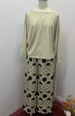 Women's Clothing fashion oblique collar one shoulder high waist casual printed pants suit_ecoleips.com