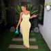 Women's Dress European American Style Suspender Backless Solid Color Popcorn Style_ecoleips.com