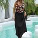 Blouse Women's Clothing Random Colors Hand Crocheted Flower Splicing Bamboo Cloth Wood Ear Edge Long Skirt Beach Dress_ecoleips.com